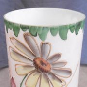 Opaline vase with enamelled decoration early xxeme
