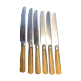 Series of 6 stainless steel knives