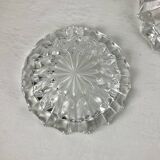 Paire de cendrier en cristal