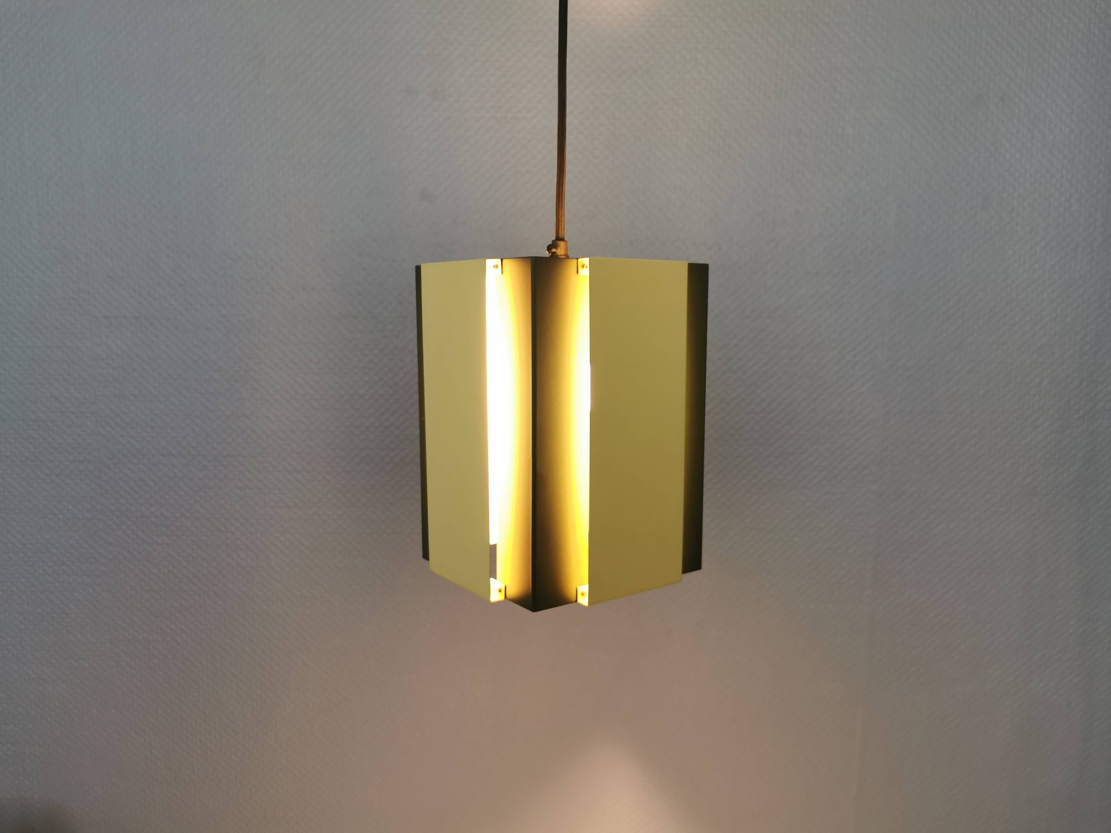 Rare hanging lamp from Nordisk Solar Denmark 1970s.