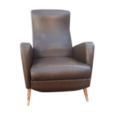 Brown color leather chair