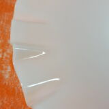 Lampshade for "retro" suspension in white glass