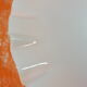 Lampshade for "retro" suspension in white glass