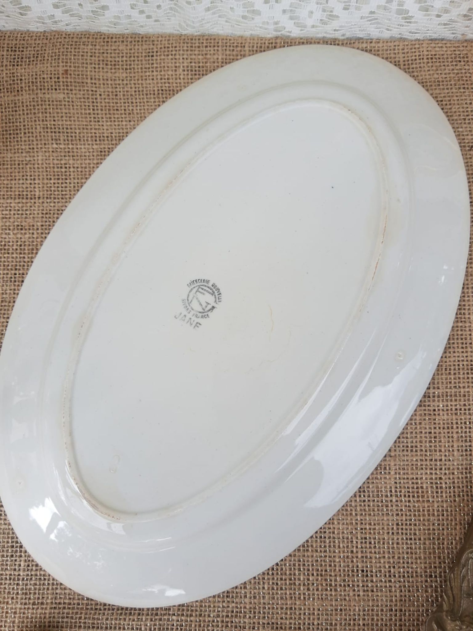 Serving dish Faiencerie new Givors France Jane