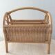 Vintage magazine holders from the 70s in rattan