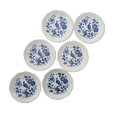 Soucoupes décor bleu Bernardaud