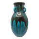 Primavera Vase for Spring in French Art Deco blue ceramic