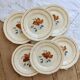 6 vintage flat plates from Sarreguemines - Rose pattern