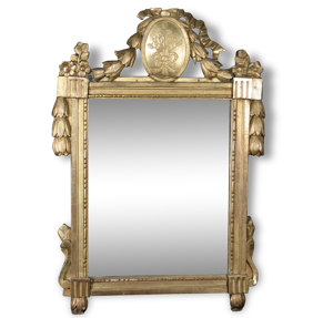 miroir en bois doré