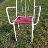 Chaises de jardin anciennes années 50