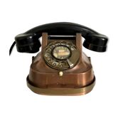 Vintage phone 50's copper and bakelite