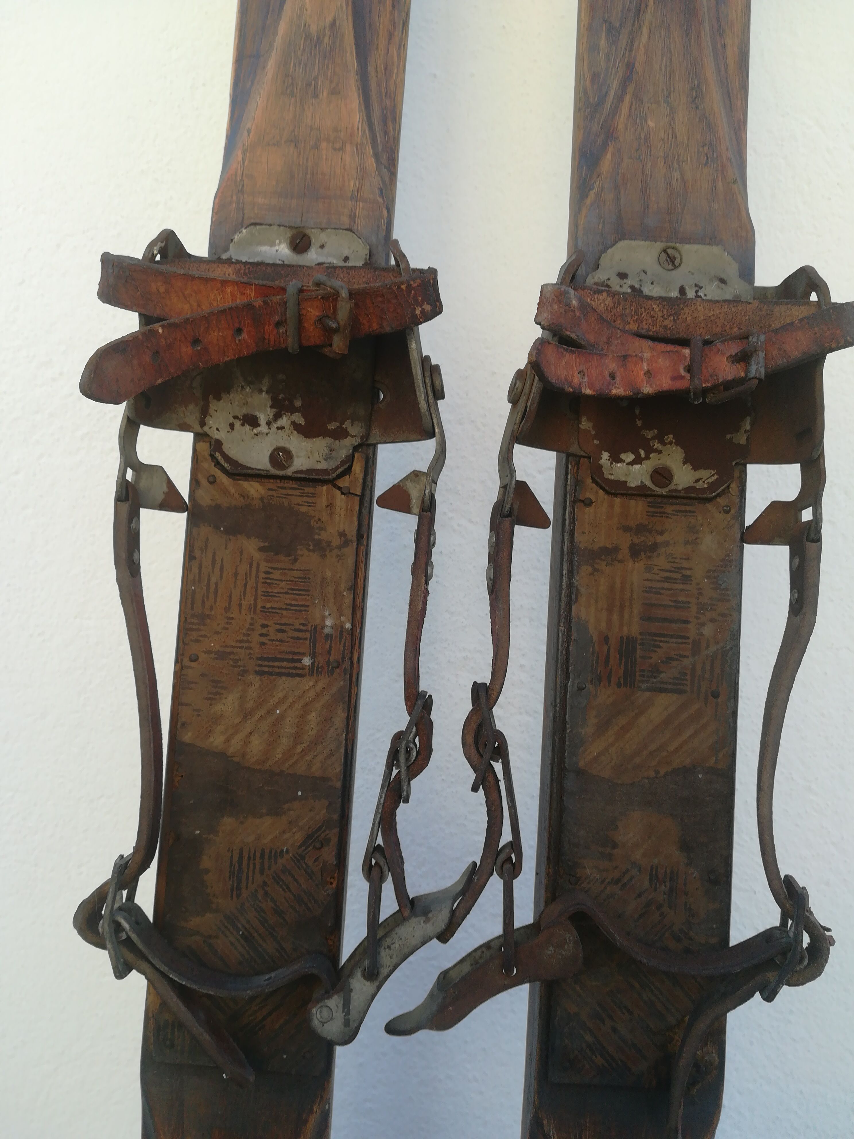 Former alpine ski wooden