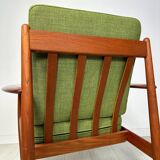 1950s Vintage Danish Teak Armchair by Grete Jalk for France & Daverkosen