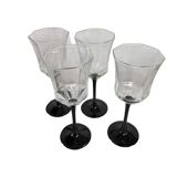 Vintage White Wine Glasses, 1970s