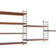 String wall shelf in teak by Kajsa and Nils Strinning danish 60s