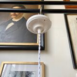 White glass hanging lamp