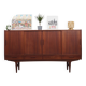 Buffet haut en teck, design danois, années 1960, designer : Børge Seindal, fabricant