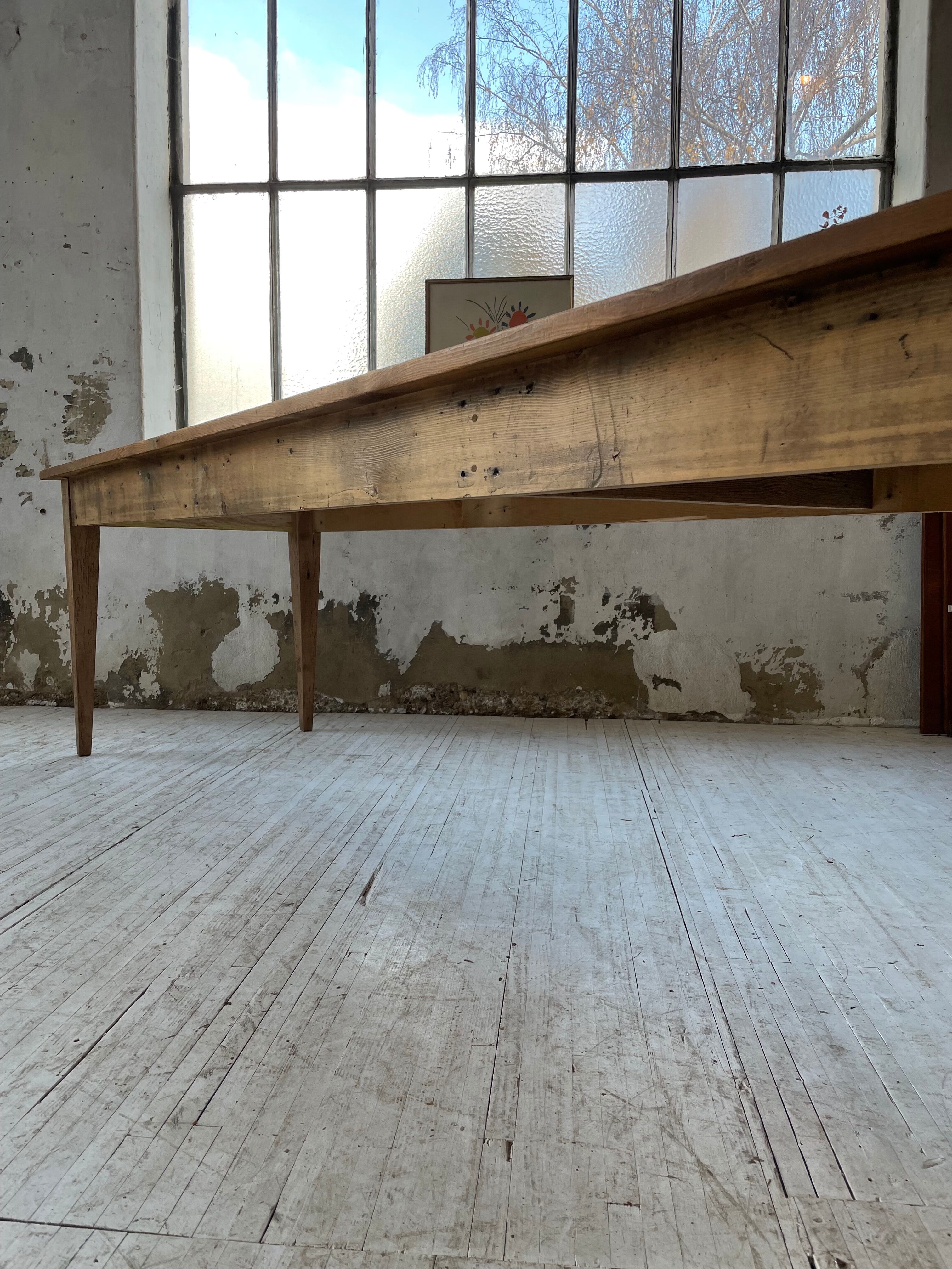 Farmhouse table beech pine XL 4m