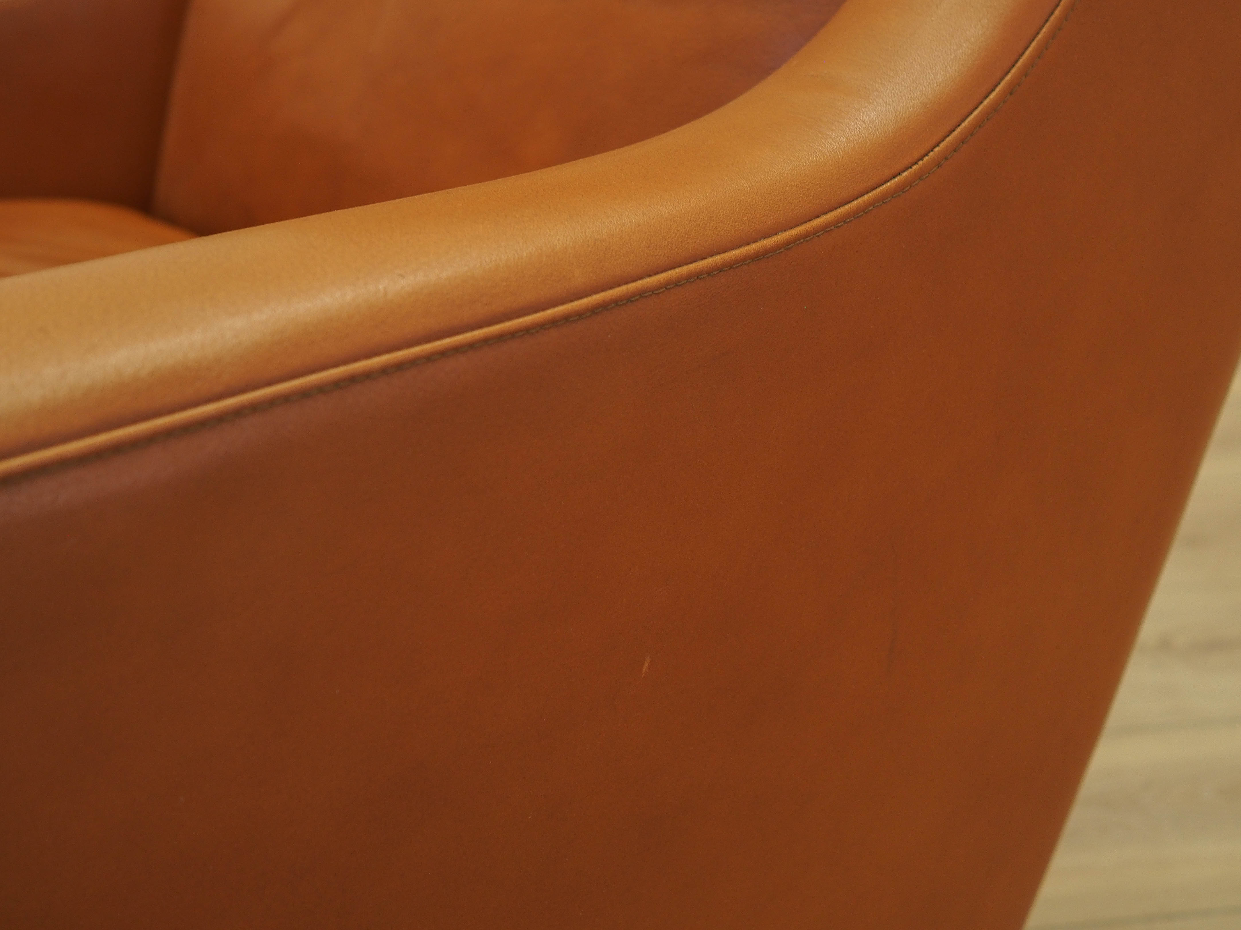 Orange armchair, Danish design, 1970s, made in Denmark
