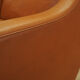 Orange armchair, Danish design, 1970s, made in Denmark