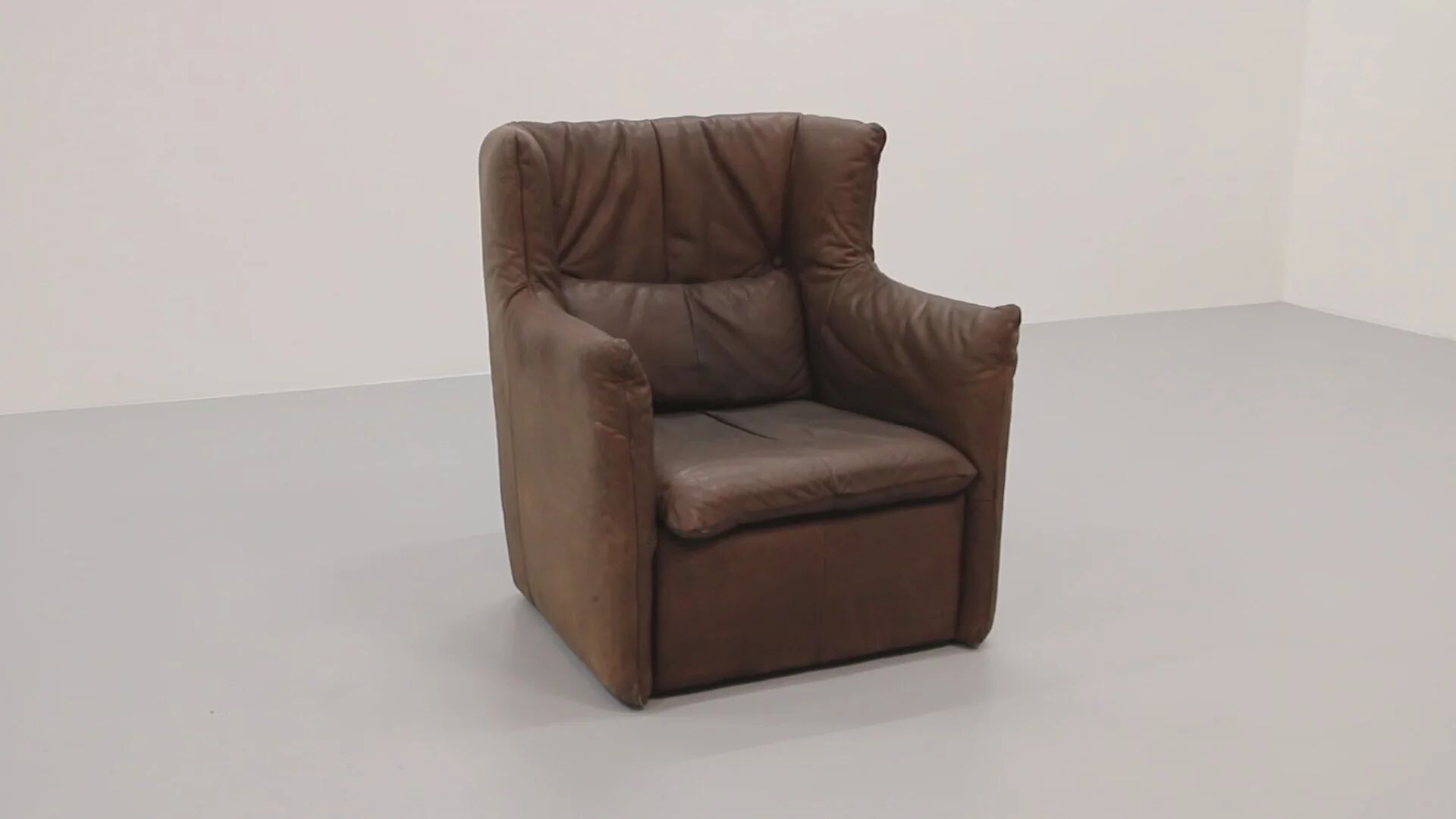 Patinated leather armchair by Gerard van den Berg for Montis, Netherlands, 1970s