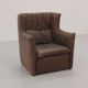 Patinated leather armchair by Gerard van den Berg for Montis, Netherlands, 1970s