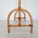 Deux porte-manteaux en bambou vintage