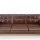 Design Leather Folding Sofa by Arch. Spicka, 1970s, Czechoslovakia