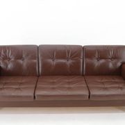 Design Leather Folding Sofa by Arch. Spicka, 1970s, Czechoslovakia