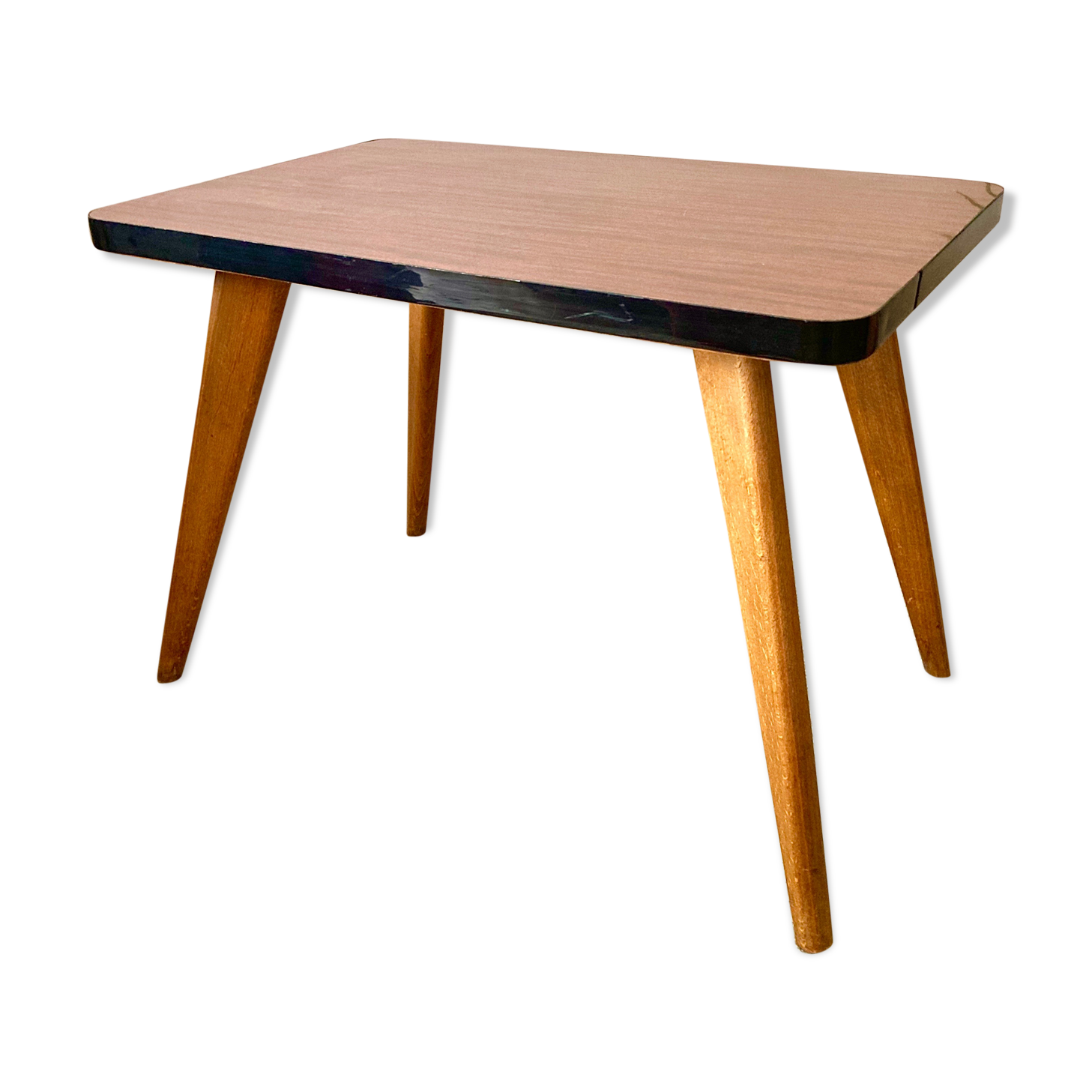 Vintage coffee table foot compass