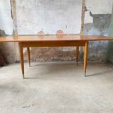 Scandinavian extendable table in teak 1950s