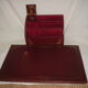 Letter holders, desk pads & accessories the Tanner leather, 1970