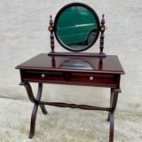 Traditional style solid wood dressing table with two drawers