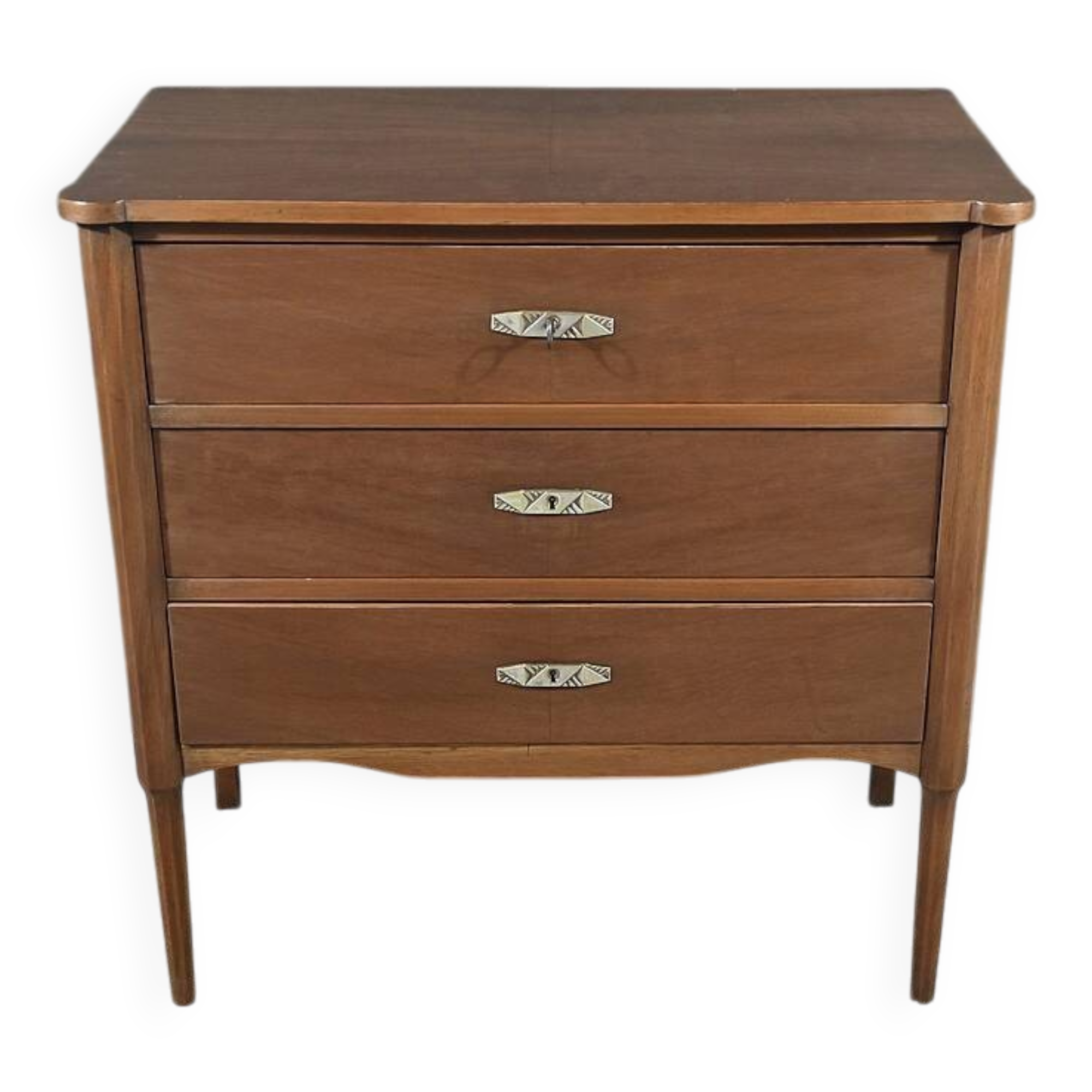 Small mahogany veneer chest of drawers, Art Deco – 1940