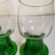 Four vintage XXL crystal glasses