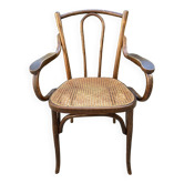 Fauteuil bois courbé canné Baumann, 1900