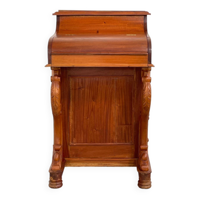 bureau Davenport du 20ème siècle avec dessus de piano en noyer