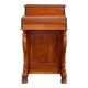 20th century Davenport desk with walnut piano top