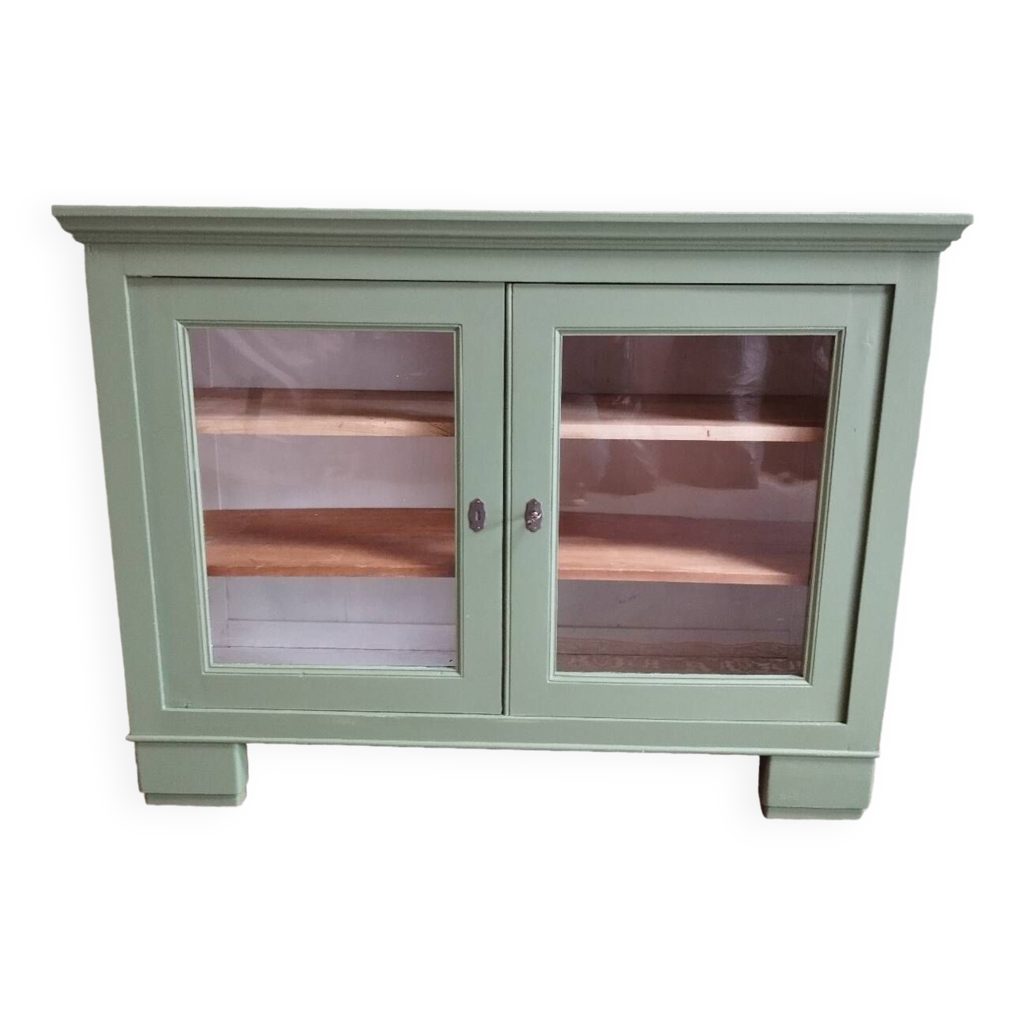 Large old glazed buffet