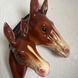 Ceramic wall decoration horses, Hema Holland