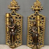 Neoclassical style wall chandeliers