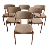 Set of 6 'Model 49' Dining Chairs by Erik Buck for Oddense Maskinsnedkeri 1960's