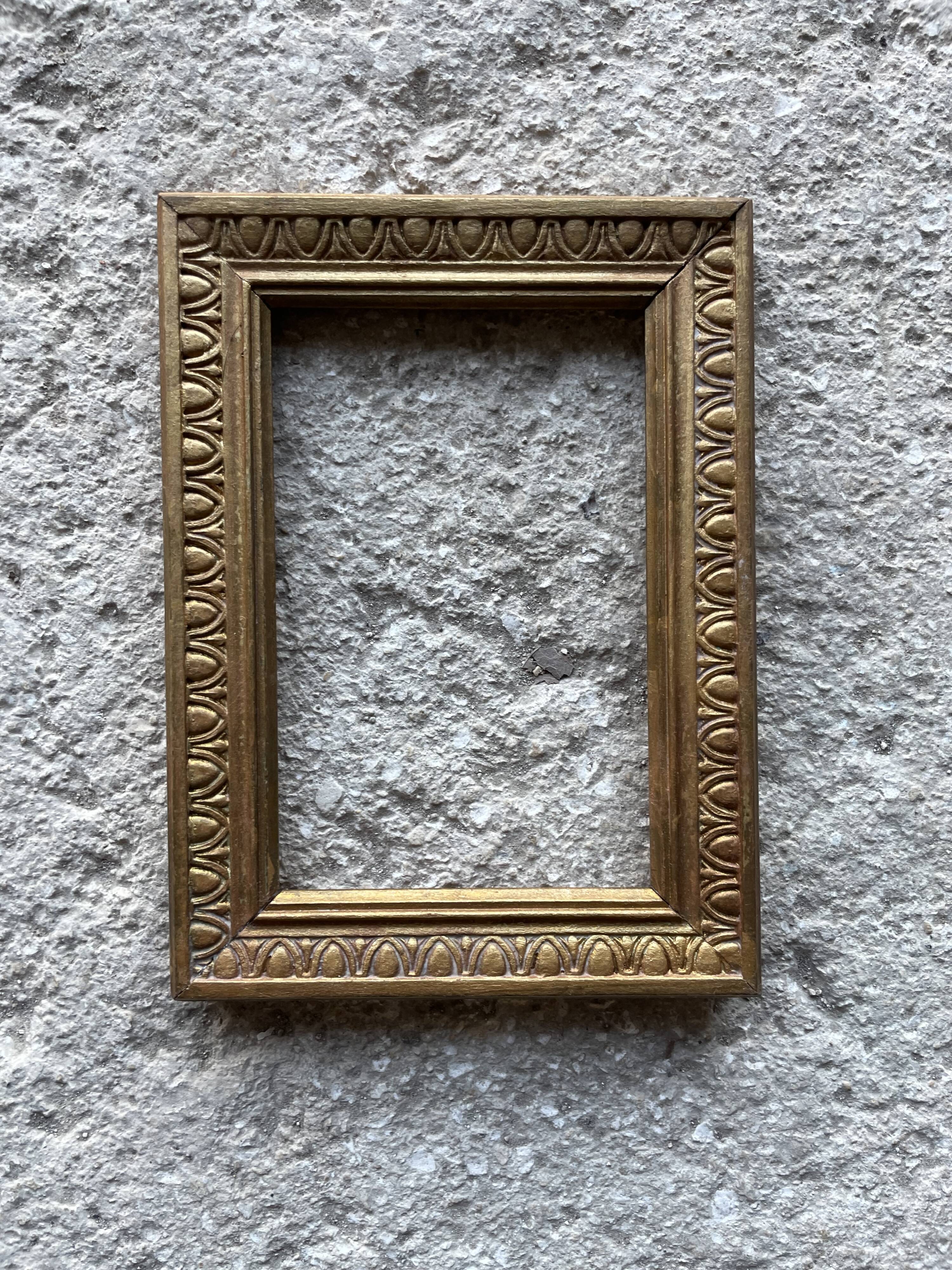 Small old gold frame 12x17cm