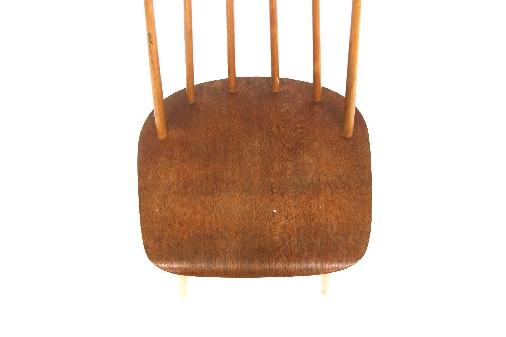 Chaise scandinave"pinnstol" Fanett par Ilmari Tapiovaara, Suède, 1960