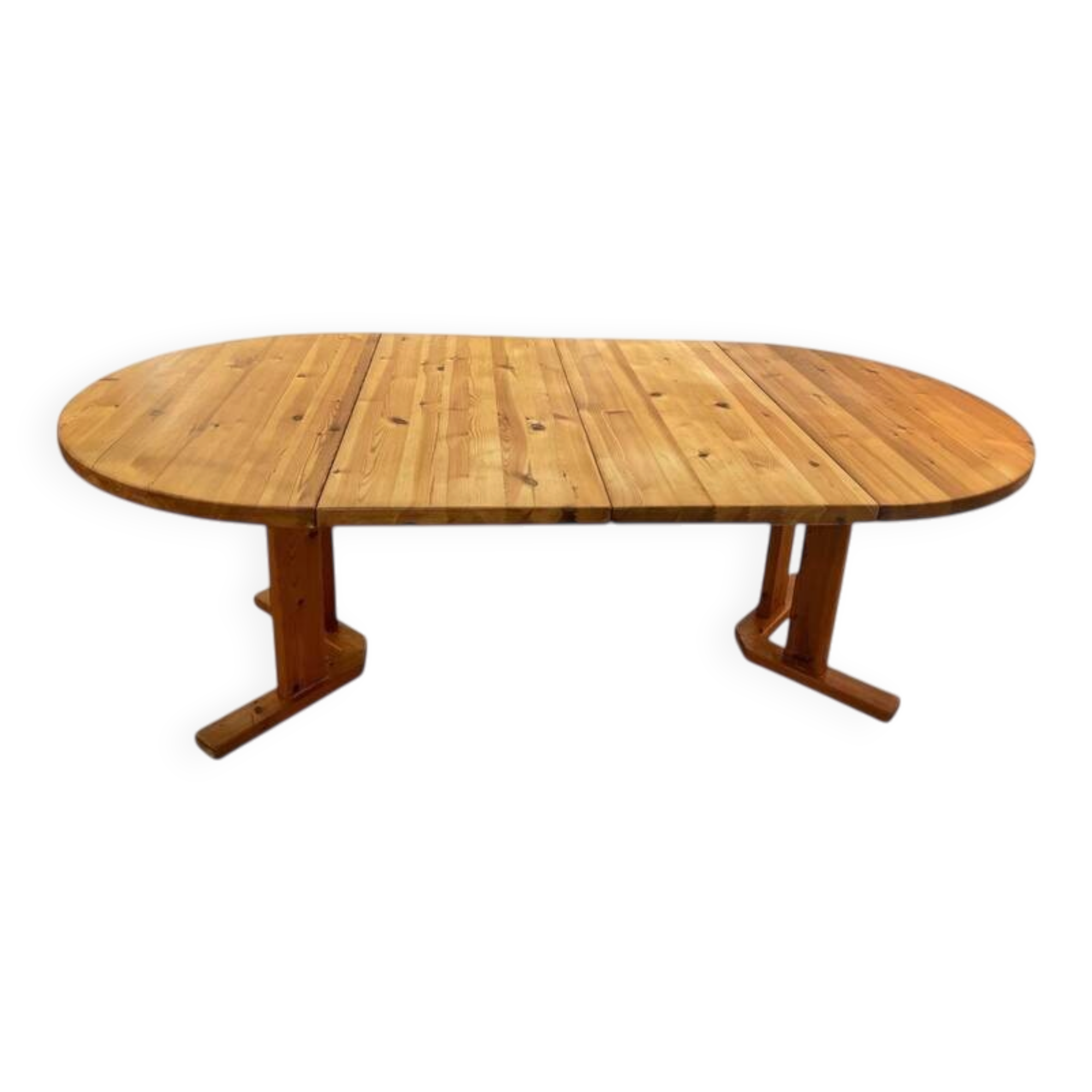 Extendable dining table in pine, Rainer Daumiller style.