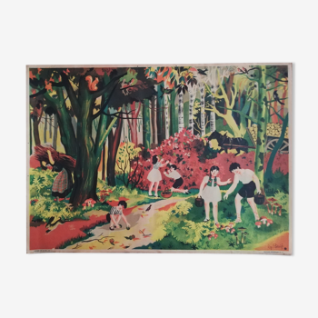 Vintage school poster The Forest