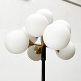 German brass floor lamp in Space Age style from the mid-century by Kaiser Leuchten, 1960s.