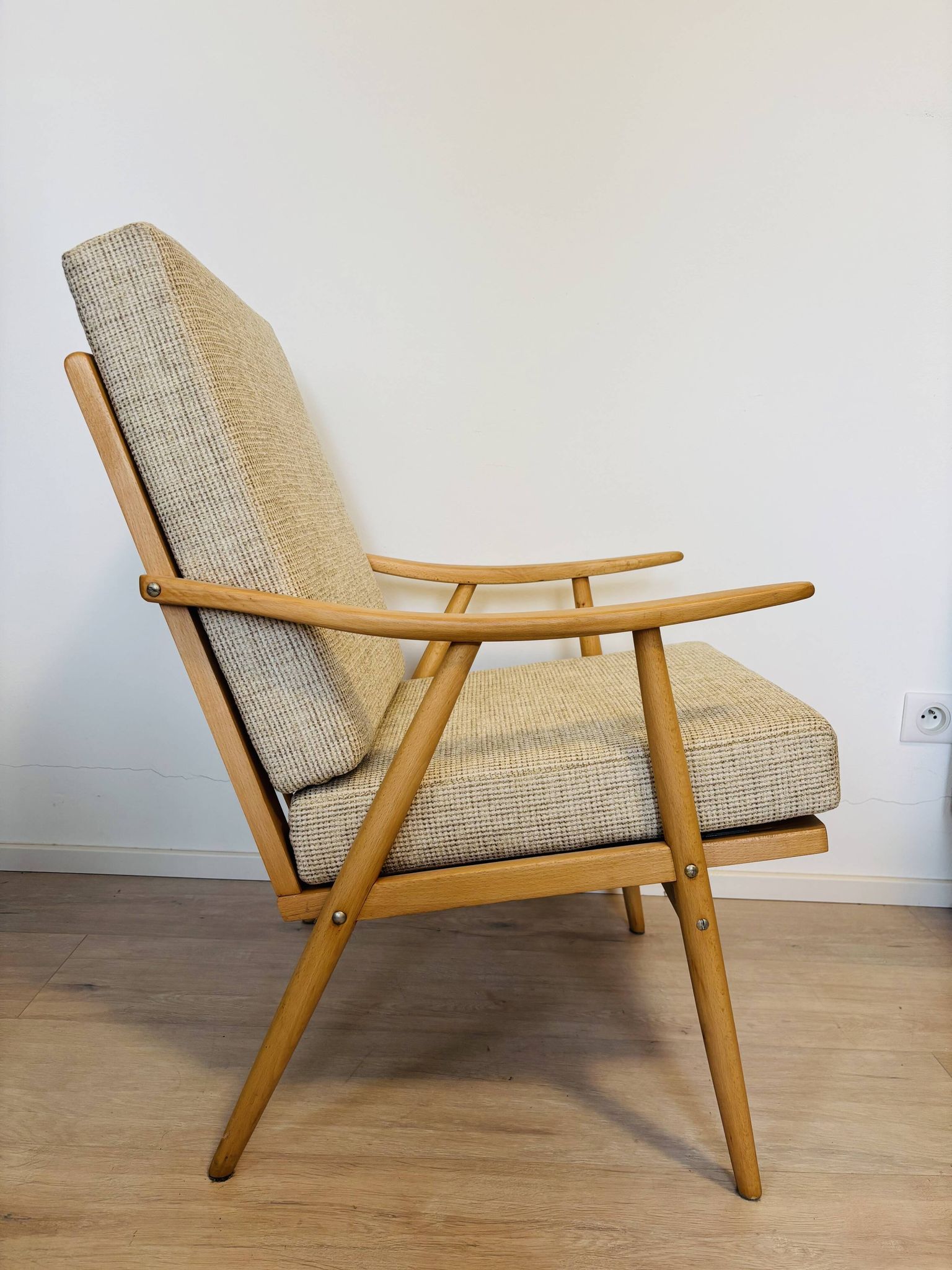 Vintage Laouge Armchair by Jaroslav Šmidek for TON, Czechoslovakia 1970’s