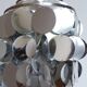 Table lamp silver lozenge and tulip foot, end of the years 70