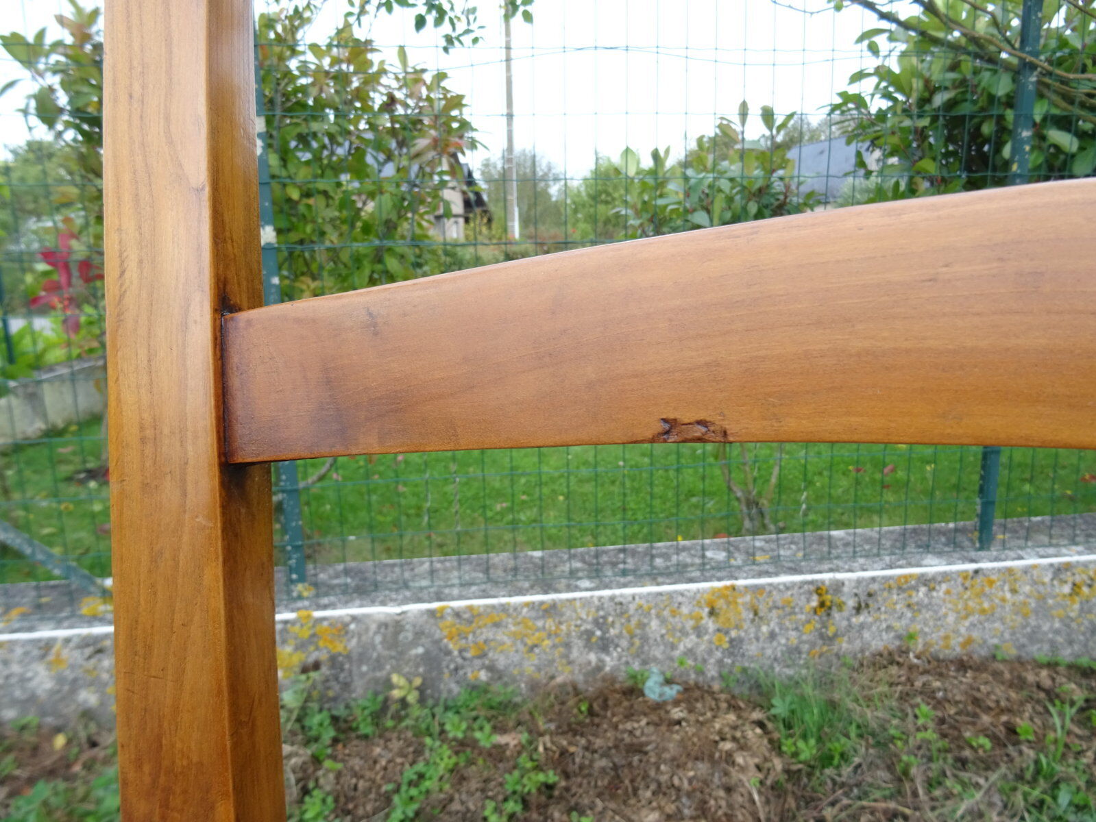 Mulched armchair high backrest